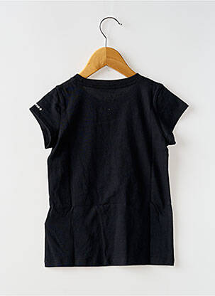 Tricou guler rotund negru CONVERSE fată