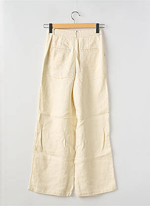 Pantalon larg bej VILA femeie
