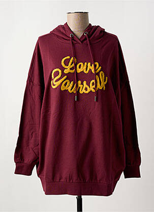 Hanorac cu glugă roșu NOISY MAY femeie