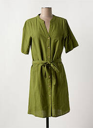 Rochie scurtă guler în v verde VILA femme