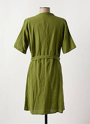 Rochie scurtă guler în v verde VILA femeie