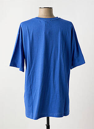 Tricou guler rotund albastru NA-KD femeie
