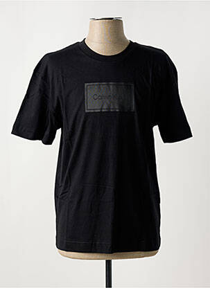 Tricou guler rotund negru CALVIN KLEIN bărbat