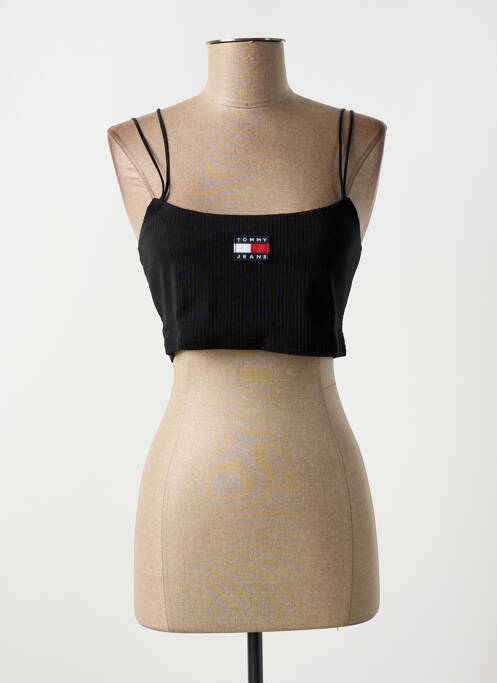 Top negru TOMMY HILFIGER femeie