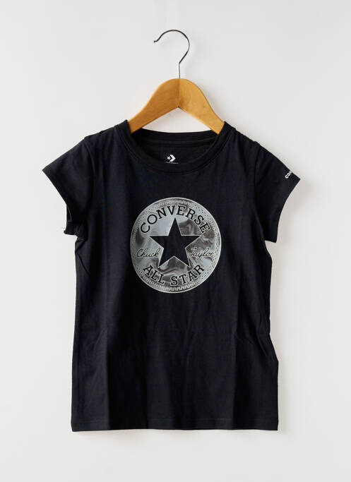 Tricou negru CONVERSE fată