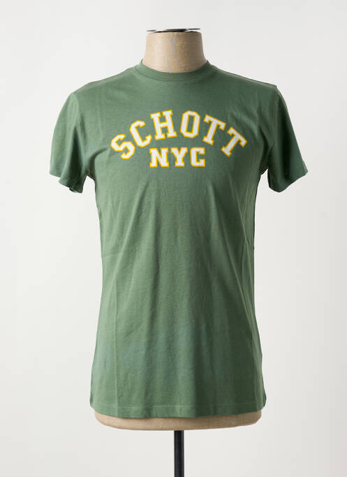 Tricou verde SCHOTT bărbat