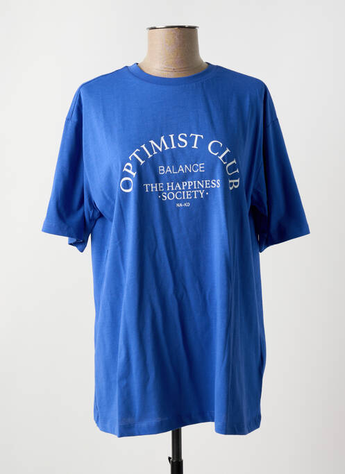 Tricou albastru NA-KD femeie