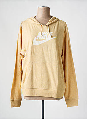 Hanorac cu glugă guler rotund bej NIKE femeie