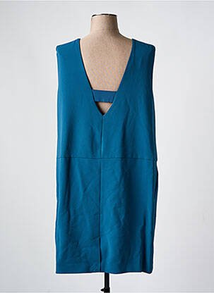 Rochie midi guler în v albastru CALVIN KLEIN femeie