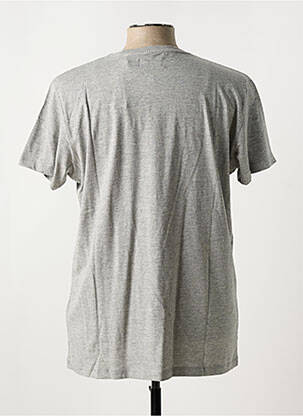 Tricou guler rotund gri SCHOTT bărbat