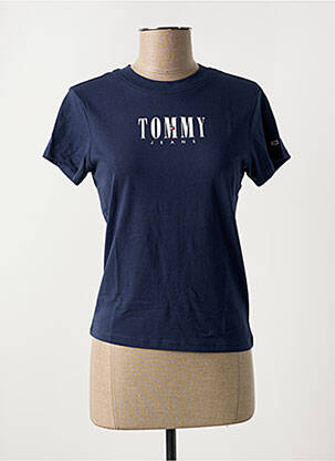 Tricou guler rotund albastru TOMMY HILFIGER femeie