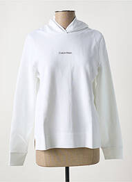 Hanorac cu glugă guler rotund alb CALVIN KLEIN femme
