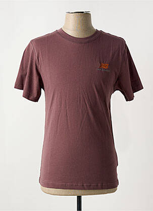 Tricou guler rotund maro NEW BALANCE bărbat