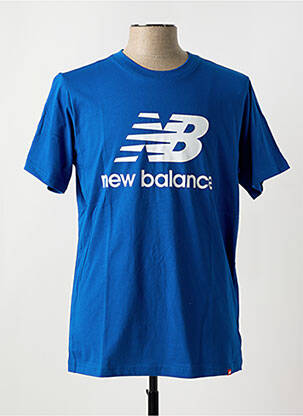 Tricou guler rotund albastru NEW BALANCE bărbat