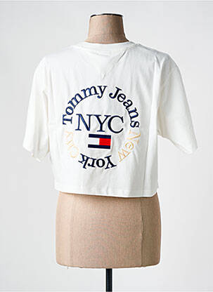 Tricou guler rotund alb TOMMY HILFIGER femeie