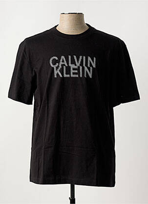 Tricou guler rotund negru CALVIN KLEIN bărbat