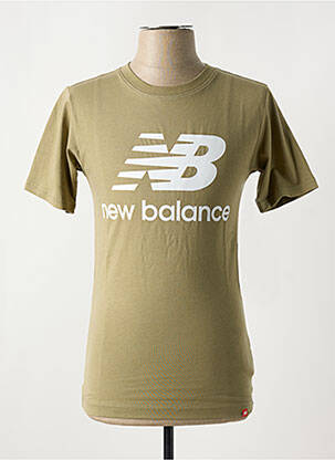 Tricou guler rotund verde NEW BALANCE bărbat