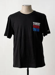 Tricou guler rotund negru TOMMY HILFIGER homme