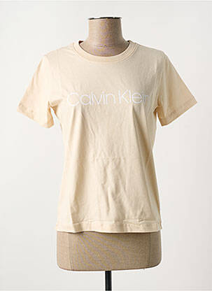Tricou guler rotund bej CALVIN KLEIN femeie
