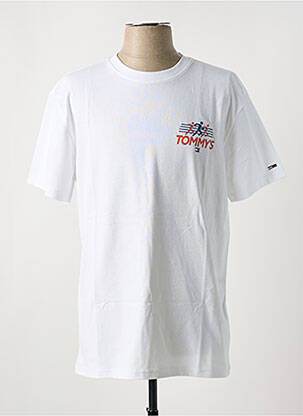 Tricou guler rotund alb TOMMY HILFIGER bărbat