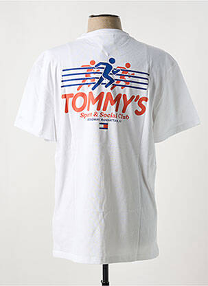 Tricou guler rotund alb TOMMY HILFIGER bărbat