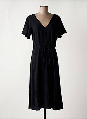 Rochie midi guler în v negru VERO MODA femeie