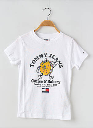 Tricou guler rotund alb TOMMY HILFIGER femeie