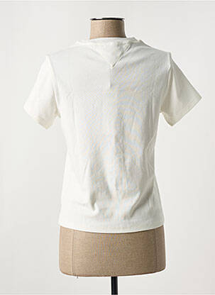 Tricou guler rotund alb TOMMY HILFIGER femeie