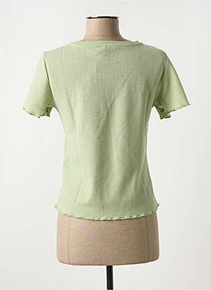Tricou guler rotund verde VERO MODA femeie