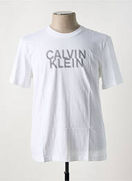 Tricou guler rotund alb CALVIN KLEIN homme