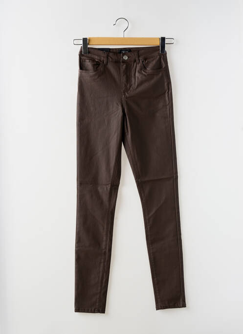 Pantalon slim maro VERO MODA femeie