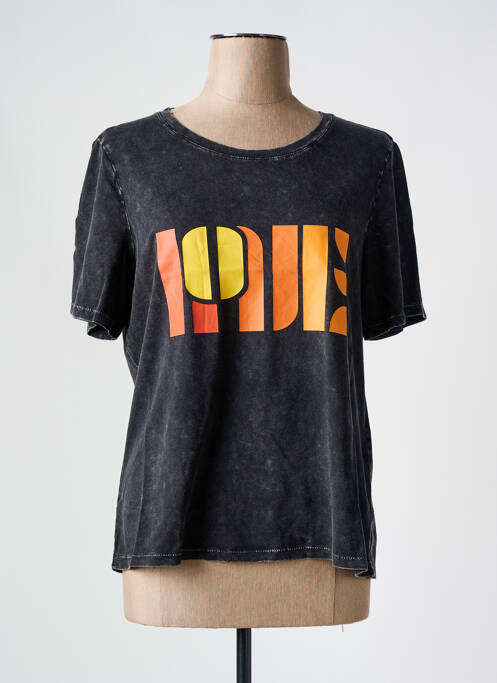 Tricou guler rotund negru VERO MODA femme