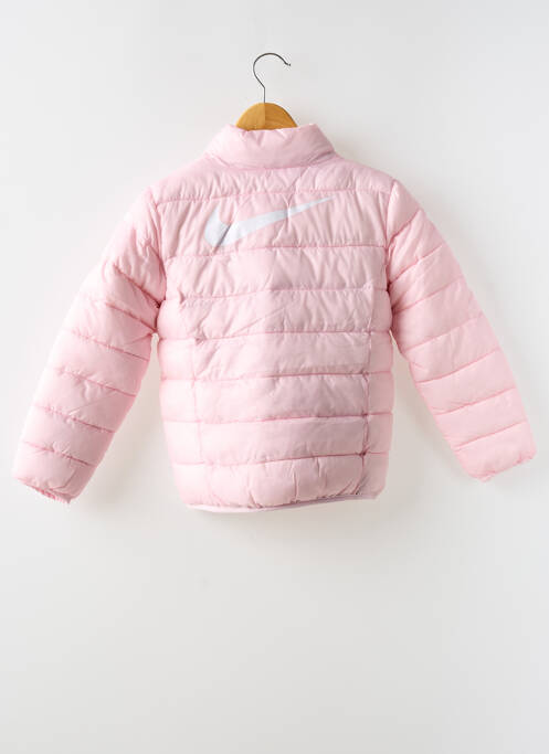 Geacă matlasată roz NIKE fată