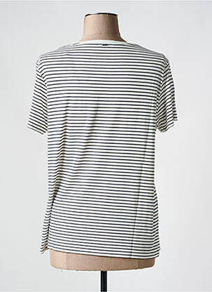 Tricou guler în v alb IKKS femeie
