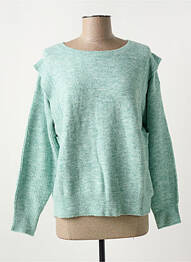 Pulover guler rotund verde GRACE & MILA femme