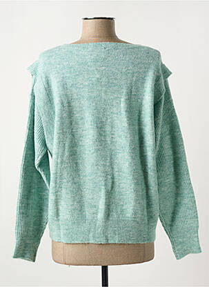 Pulover guler rotund verde GRACE & MILA femeie
