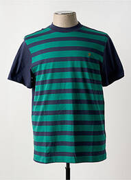 Tricou guler rotund verde FARAH homme