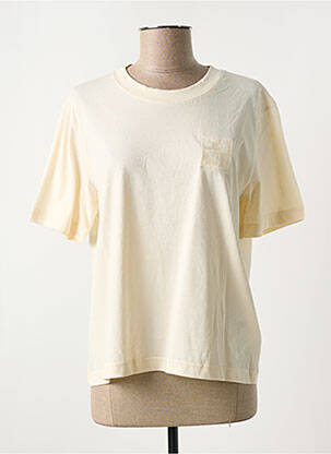 Tricou guler rotund alb GANT femeie