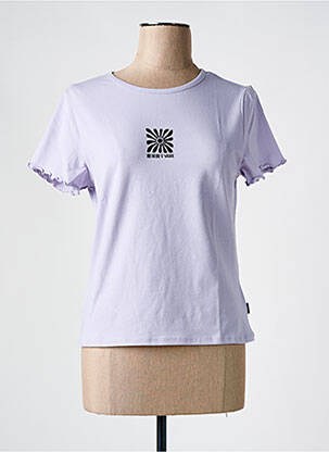 Tricou guler rotund violet VANS femeie