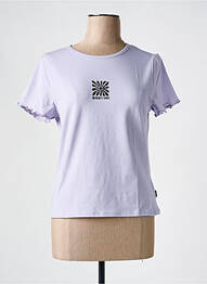 Tricou guler rotund violet VANS femme