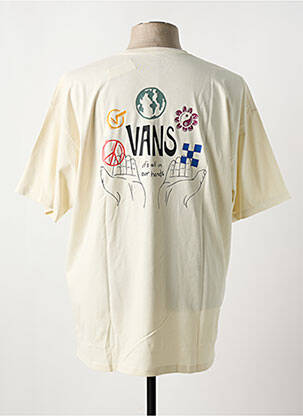 Tricou guler rotund alb VANS bărbat