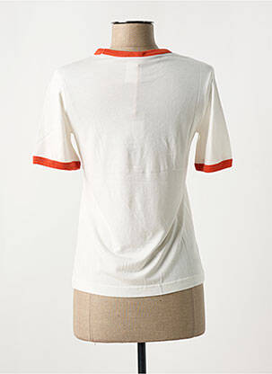 Tricou guler rotund alb NUDIE JEANS CO femeie
