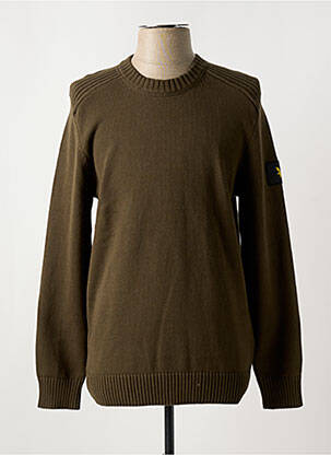 Pulover guler rotund verde LYLE & SCOTT bărbat