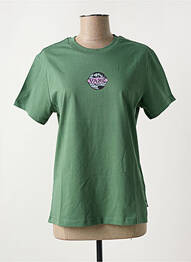 Tricou guler rotund verde VANS femme
