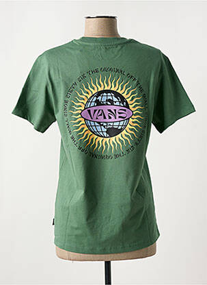 Tricou guler rotund verde VANS femeie