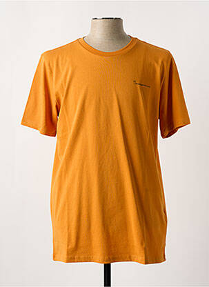 Tricou guler rotund portocalie KNOWLEDGE COTTON APPAREL bărbat