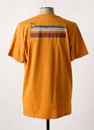 Tricou guler rotund portocalie KNOWLEDGE COTTON APPAREL bărbat