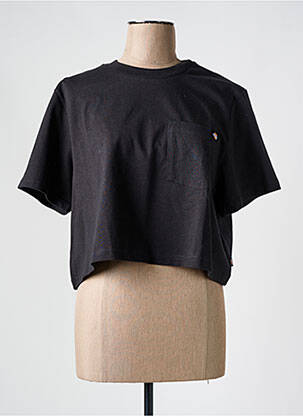 Tricou guler rotund negru DICKIES femeie
