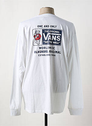 Tricou guler rotund alb VANS bărbat