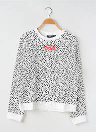Hanorac guler rotund negru VANS fille